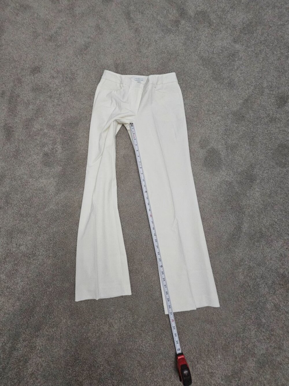 NY&C Lined White/Ivory Pants - Size 0 - Picture 3 of 5